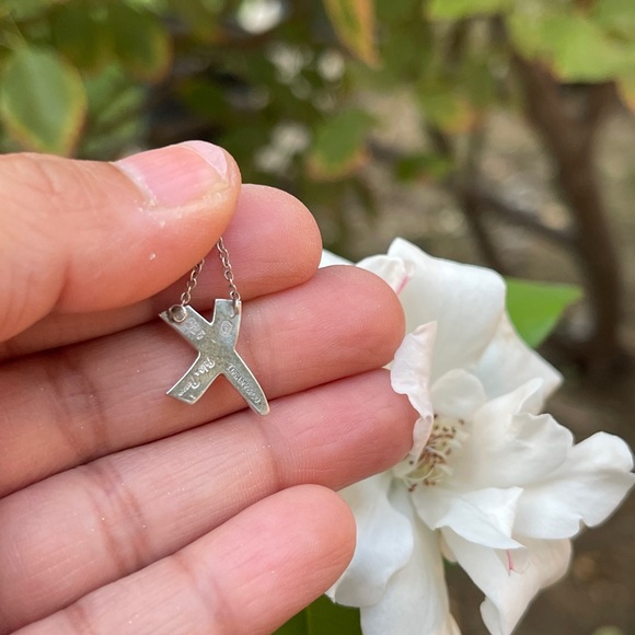 Vintage Tiffany & Co.  Pablo Picasso X Silver 16" Necklace with Box/cloth pouch - Picture 7 of 10